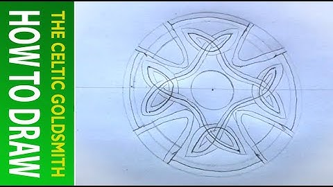 How to Draw Celtic Patterns 44 -  Celtic Cross with Triskeles - Leeds 2of5