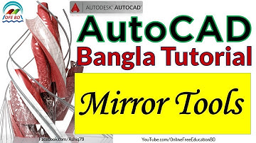 13.  Autocad Bangla Tutorial ( Mirror Tool )