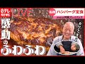 【ハンバーグライブ】長～く愛される名物ふわふわハンバーグ/約3000食制覇！極め人厳選 “ハンバーグ” 3選とは? / 地元で愛されて50年！わが町の“ソウルフード”など （日テレNEWS LIVE）