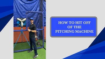 How to hit off of a pitching machine.