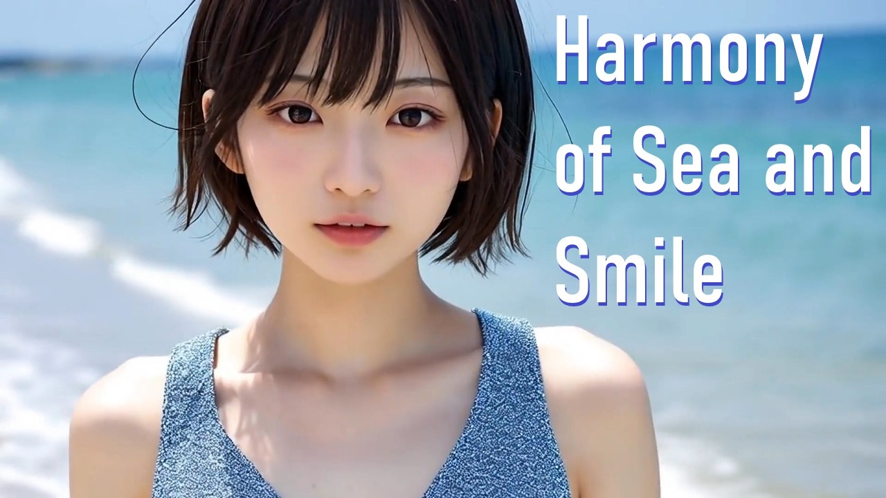 【日本美人】海と微笑みのハーモニー | Harmony of Sea and Smile