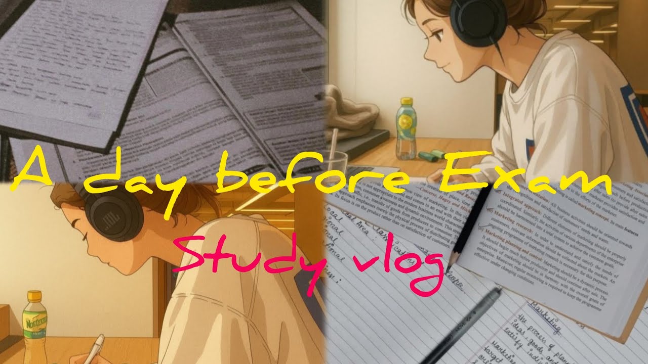 A day before Exam || study vlog ||. 