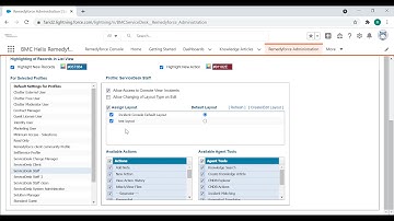 How to Manage Remedyforce Console Modules for Specific Profiles