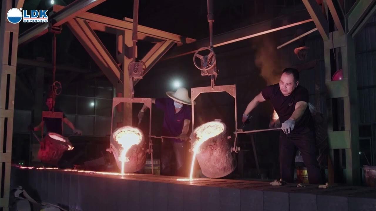 LDK vertical parting automatic molding line for casting with capacity 300tons YouTube