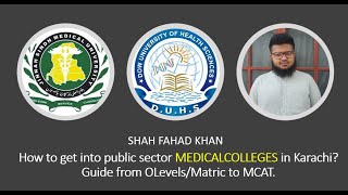 How to get into Public Sector medical colleges in Karachi,Sindh|Dow Medical College
