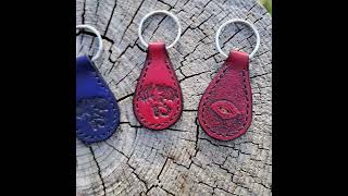Leather Dragon key chain #bagcharm #keyfob #leather #handmade #dragonrider #dragon #leathercraft