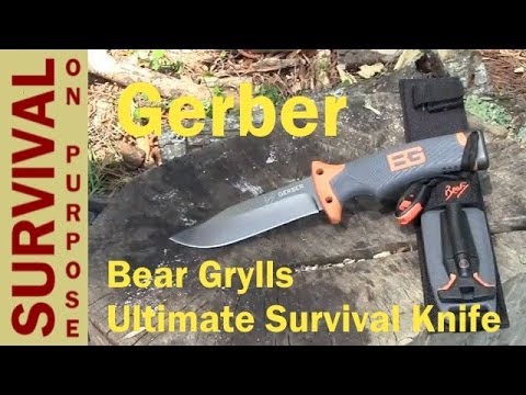 Vídeo: Knife for survival Gerber Bear Grylls Ultimate: descrição, comentários