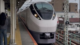 【連結器が左に曲がってる…・ジョイント音最高！】E657系ｶﾂK16編成が特急ときわ６３号勝田行きとして三河島駅2番線を通過するシーン（63M）2025.10.9.13:34