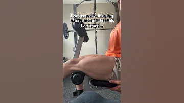 I Was Casually Doing Leg Extensions And Then This Happened 