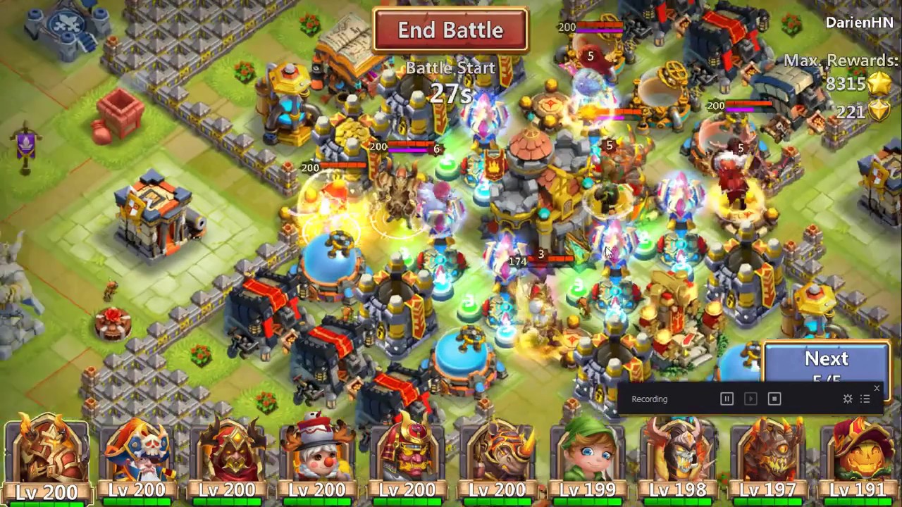 Very Strong hero Creation-01 With Electroshock Level 7 Castle Clash