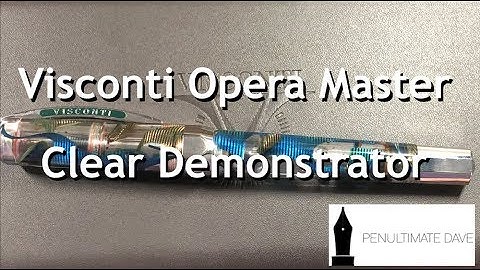 Visconti Opera Master Clear Demo Unboxing and Review