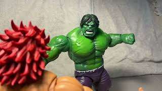 Yujiro Hamna vs Hulk stop motion fight