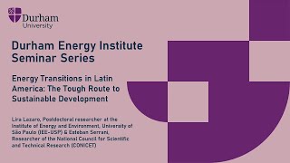 Energy Transitions in Latin America: The Tough Route to Sustainable Development