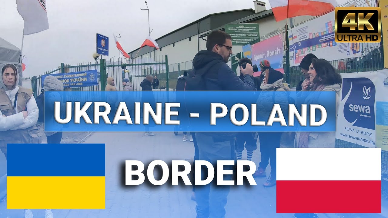 Walking in Poland Ukraine Border Crossing 4K