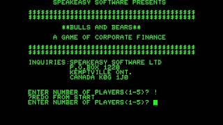 Bulls and Bears - (1978) - Commodore PET - WIN!