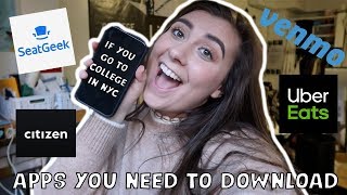 APPS YOU NEED IF YOU GO TO COLLEGE IN NYC