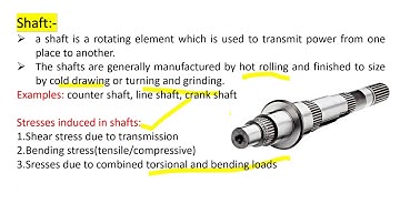 design of shafts