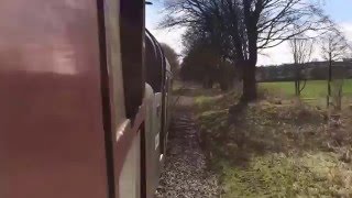 A Class 40 returns. D335 ( 40135 ) being put through its paces after been stopped since 2014. Thrash