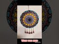 Wall hanging craft #shorts Mirror lippan art craft #art #viral #craft #painting #drawing