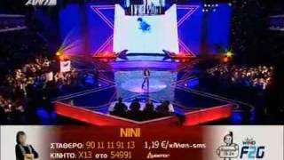 The X-Factor greece 2009-Nini-Live Show 5