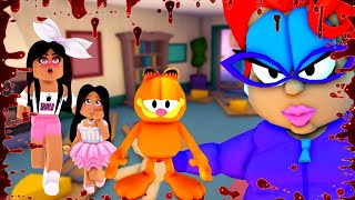 ME & MY DAUGHTER MUST ESCAPE FROM THE SCARY CAT LADY OR ELSE!! 😼😈 screenshot 4