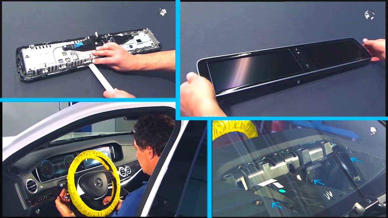 MercedesBenz SKlasse Display Modul aus und einbauen Schritt für Schritt Anleitung YouTube