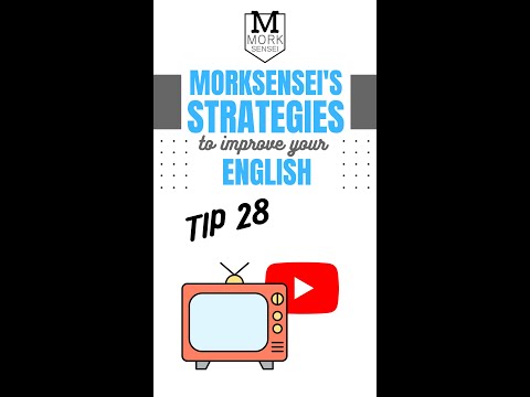 Morksensei's Strategies to Improve your English - TIP 28: Take Notes while Watching Videos #shorts