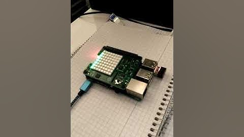 Start Of An Equalizer Visual Test Sensehat Raspberry Not finished