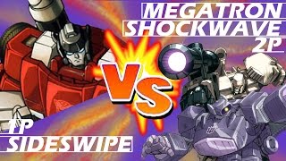 Transformers Devastation (PS3) - Megatron/Shockwave Vs Sideswipe (S Rank) in HD