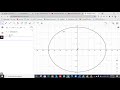 Como graficar una Elipse en el Software Geogebra.