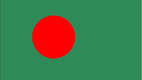 Bangladeshi Flag Tutorialc with Python Turtle