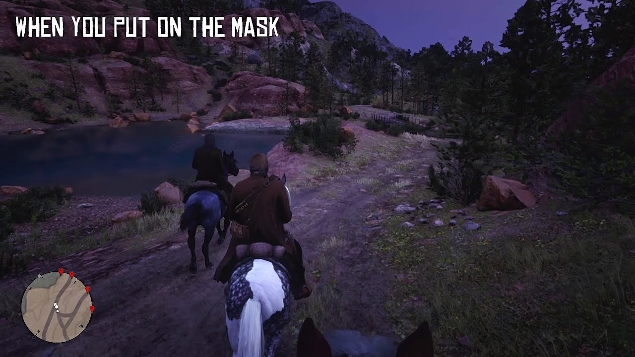 RDR2 - The Reaction of the Chief of the Wapiti Indians to the Mask and the Killing of Wolves