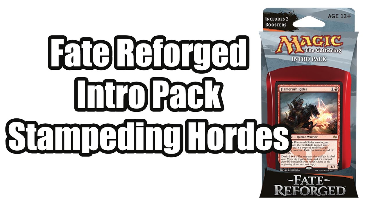 MtG - Fate Reforged - Intro Pack - Stampeding Hordes [Full HD] - YouTube