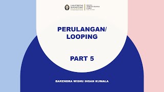 Algoritma & Pemrograman dengan Scratch dan Python, Part 5 (Perulangan)