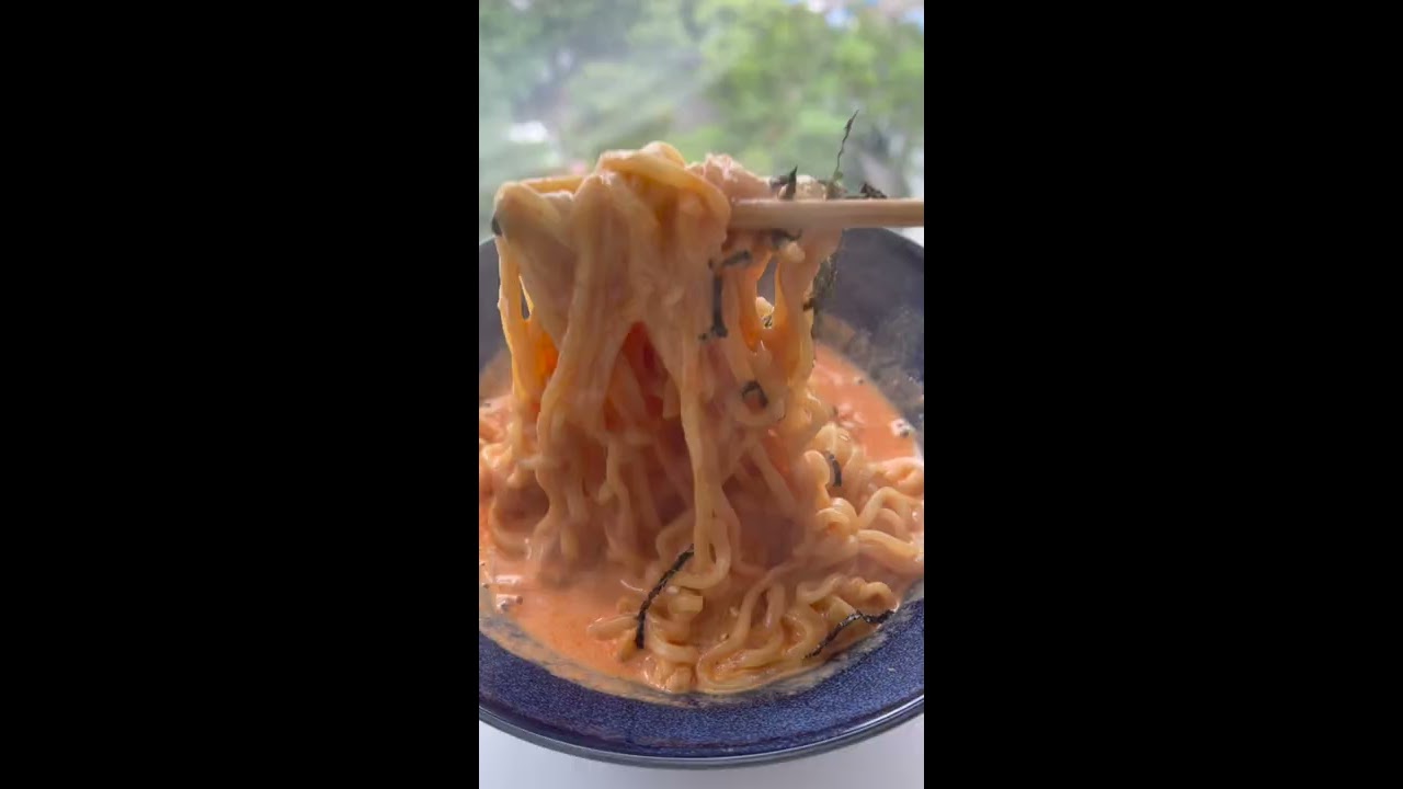 RAMEN HACKS Creamy SAMYANG Cheese SPICY Korean Noodles Shorts