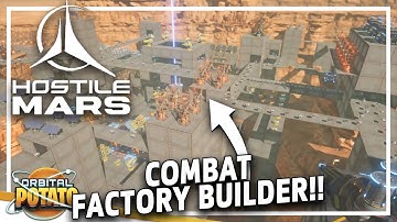 MASSIVE Combat Factory Builder!! - Hostile Mars - Automation Base Builder