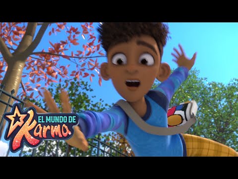 Winston cayendo durante 8 minutos 🤸🏽‍♂️ El Mundo de Karma - Castellano | Netflix