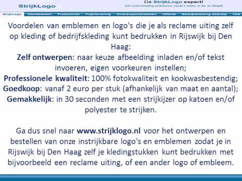 Rijswijk Bij Reclame Kleding Bedrukken Den Youtube Haag WIH92DE