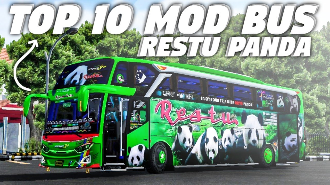 TOP 10 MOD BUS RESTU PANDA | MOD BUSSID - YouTube