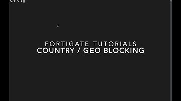 Fortigate Country Blocking | Geo Blocking | Local In Policy Setup + Script!