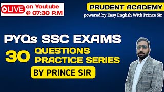 SSC PREVIOUS YEAR QUESTIONS || 30 QUESTION PRACTICE SERIES ||BY PRINCE SIR #easyenglishwithprincesir