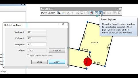 ArcGIS 10.x - Parcel Editor - Delete Line Point
