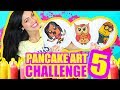 ME DIBUJO A Mi MISMA con COMIDA! Kawaii! Minion y Buho! Pancake Art Challenge RETO - SandraCiresArt