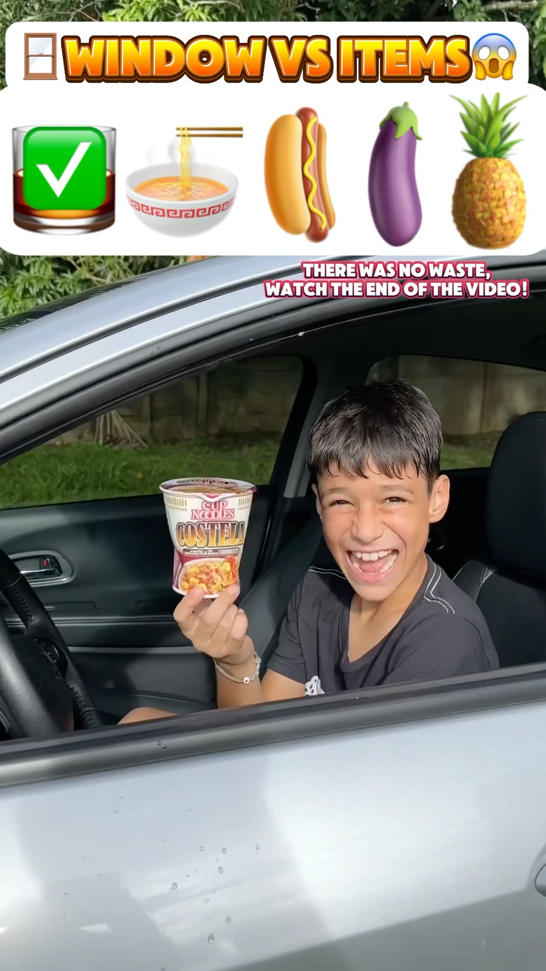Será que o vidro do carro vai quebrar?!? #shorts #challenge
