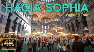 🇹🇷 Hagia Sophia | 4K Walking Tour | ISTANBUL | 🇹🇷 Turkey