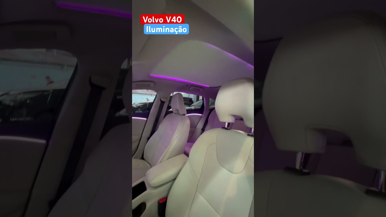 Volvo V40 - 2015 - Iluminação interna #volvo #volvov40 #v40 #led #ledlights #automobile