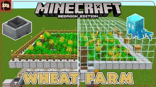 Wheat Farm Tutorial FAST And EASY Collection For Minecraft Bedrock 1.19