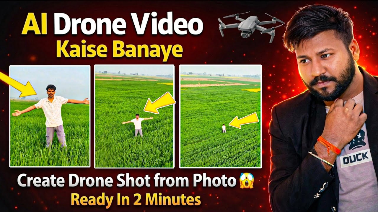 Drone Shot Ai Video Editing | Drone Wala Video Kaise Banaen | Photo Ki ...