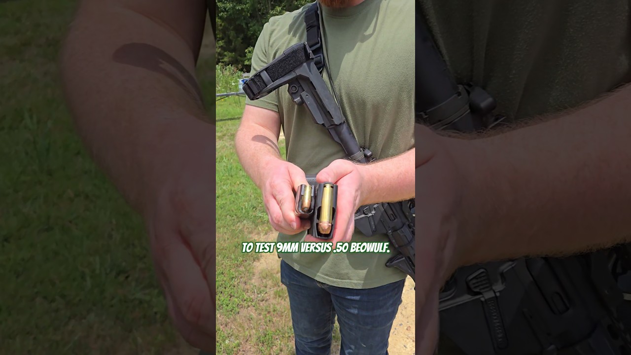 9mm VS .50 Beowulf #arsenal23 #shorts