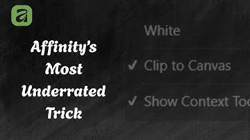 How to Use Clip Canvas in Affinity !!